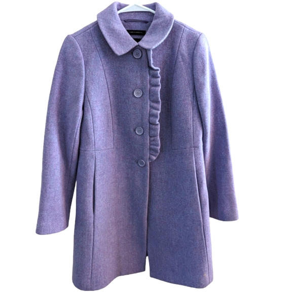 Talbots Albury Wool Ruffle Coat - Picture 6 of 7